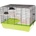 INTER-ZOO Pet Products Клетка за гризачи REX II + WOOD 58 x 38 x 43 см ЗЕЛЕНА