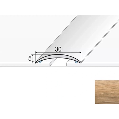 Effector A03 Prechodový profil DUB NATURÁLNY 2,7 m