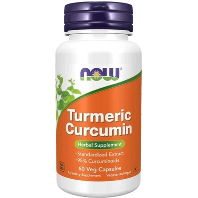 Now Foods kurkuma kurkumín 60 vegetariánskych kapsúl