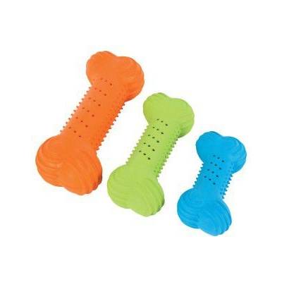 Zolux gumová hračka chrumkavá kosť 17 cm