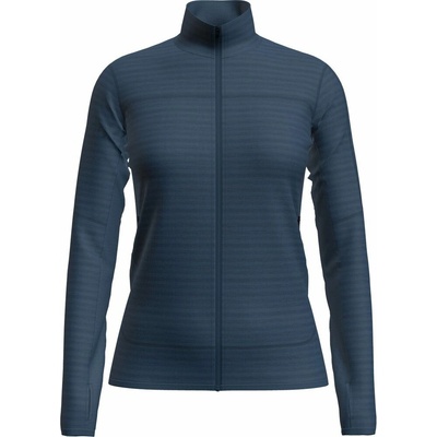 Icebreaker Wmns 300 RealFleece Descender LS Zip Atlantis
