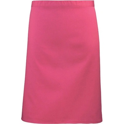 Premier Workwear Pracovná zástera stredne dlhá PR151 Hot Pink Pantone 214c 70 x 50 cm