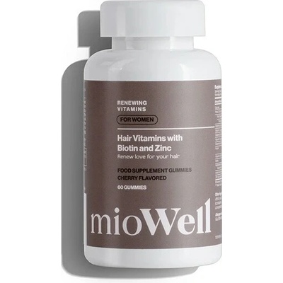 MioWell Renewing Vitamíny na vlasy pre ženy 60 gumených medvedíkov s biotínom a zinkom