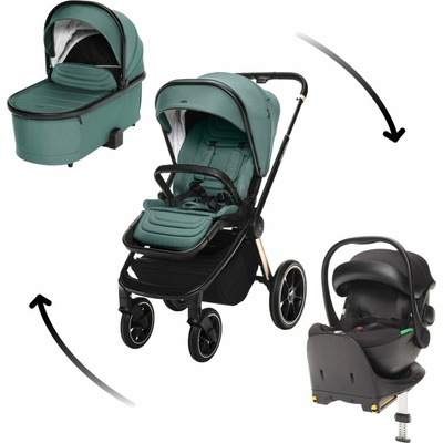 Move Set Cross 3 + korba Move XL 3 + autosedačka XM podľa vlastného výberu + báza 2026 Antique Green/Gold