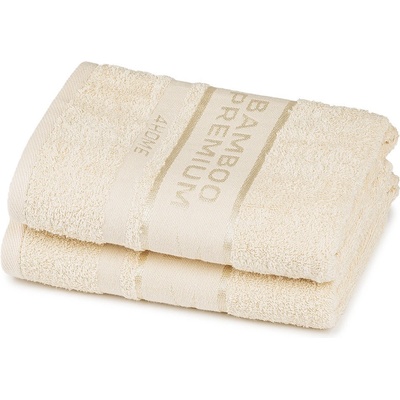 4Home Ručník Bamboo Premium krémová sada 2 ks 50 x 100 cm