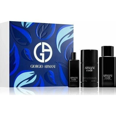 Giorgio Armani Code For Men (2023) - EDT (plnitelná) 125 ml + sprchový gél 75 ml + EDT 15 ml