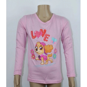 Image 1 of Setino Детска тениска с дълъг ръкав Paw Patrol светлорозова Размер - деца: 128