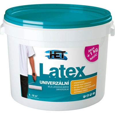 HET LATEX 10 + 3 kg bílá