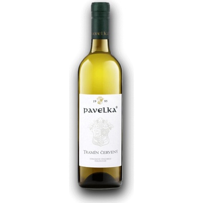Pavelka Tramín Červený 2024 13% 0,75 l (čistá fľaša)