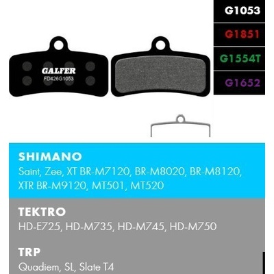 Galfer FD426 - Shimano Saint, ZEE, Tektro, TRP Brzdové destičky - směs: Pro