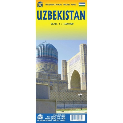 mapa Uzbekistan 1:1,5 mil. ITM
