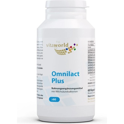 vitaworld Omnilact Plus / Пробиотик Омнилакт Плюс 10 щама, 10 млрд. активни пробиотици, 60 капсули (09732236 VW)