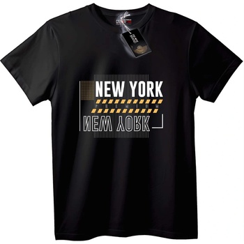 NOONEBRAND Тениска New York Град - 2XL, Black