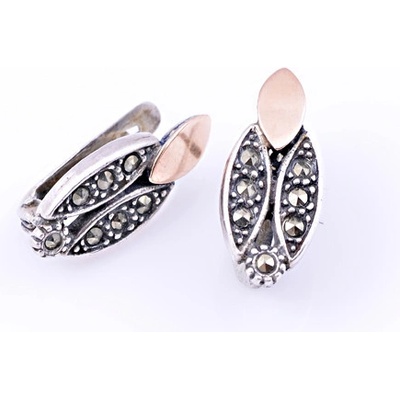 Zlatnictví Zlatíčko náušnice portugalské s markazity B39453