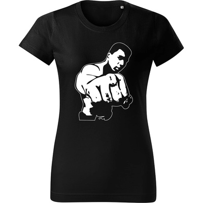 Muhammad Ali dámske tričko Fialová Čierna