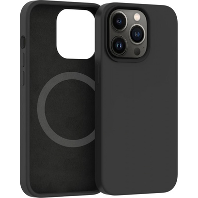 ER Silikónový kryt Carneval Snap pre iPhone 13 Pro Max s MagSafe - čierna ERCSIP13PMMGLQ-BK