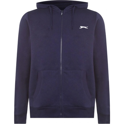 Slazenger mikina na zip s kapucí modrá