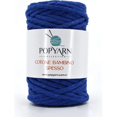 POPYARN Příze Cotone bambino spesso B210 - modrá, 250g 75m