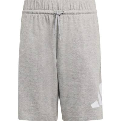 Adidas Детски къси панталони adidas Kid's Bold Knit Shorts 210 Shorts - Medium Grey Heather / White - размер 128 (EU) (701-3544-0411)