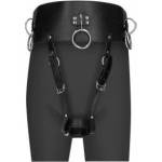 EasyToys Adjustable Belt with Wand Holder & Restraint Rings - Black