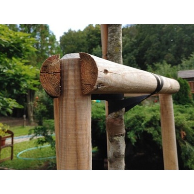 Spájací drevený kôl pologuľatý priemer 6 cm, dĺžka 250 cm