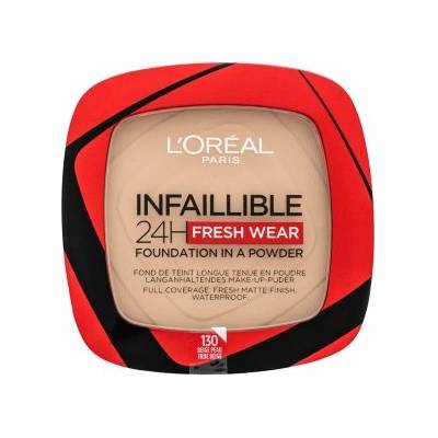 Infaillible 24H Fresh Wear Foundation in a Powder Фон дьо тен на прах с матиращо действие 130 9 g