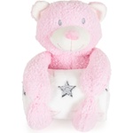 Cangaroo Бебешко одеяло с мека играчка Cangaroo - Rory Bear, 90 х 75 cm, розово (111965) - ozone