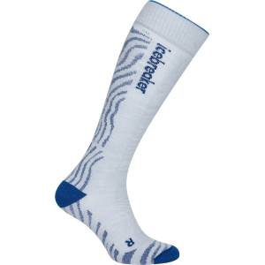 Icebreaker Мъжки ски чорапи Icebreaker Merino Ski+ Medium OTC Mountain Contour Ski socks - Zinc Blue / Lazurite / Snow - размер 44, 5-46, 5 (EU) (201-8552-0713)