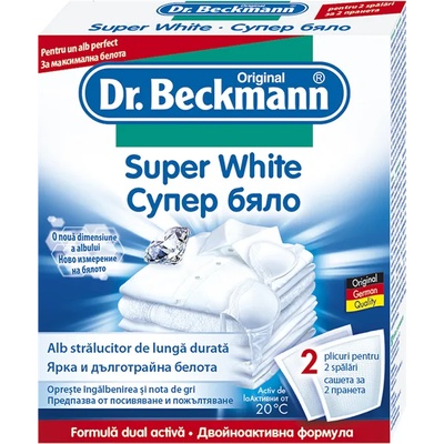 Dr. Beckmann препарат дози са супер бяло пране 2х40гр