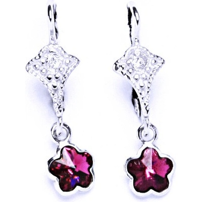 Čištín 63630466 patent s krystalem Swarovski fuchsia NK 1297/
