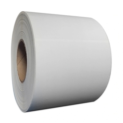 ZINTA Бяла пластмасова ролка етикети ZINTA 100x150мм, 450 етикети/ролка (100X150X450-PE)