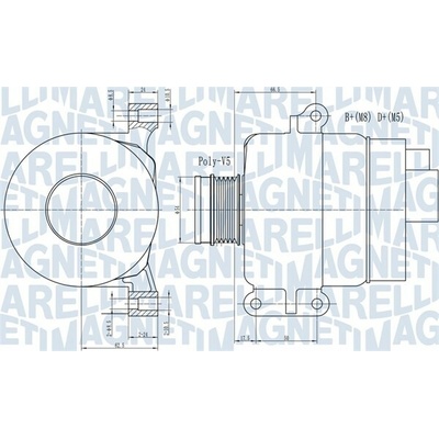 Alternátor MAGNETI MARELLI 063731969010