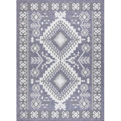 Dywany Łuszczów Sion Sisal Aztec 3007 Blue /pink/ecru