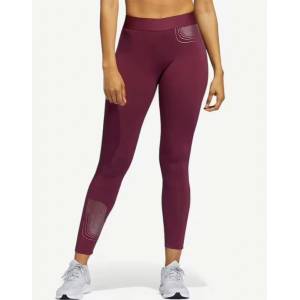 Adidas Sportswear Holiday Shine Graphic Leggings Burgundy - magazinko