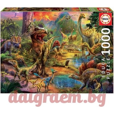 Educa Пъзел educa 17655 - 1000 части - Земя на динозаври (edu17655)