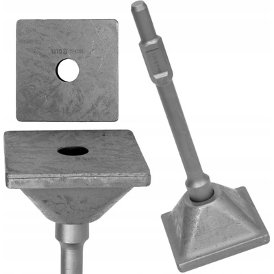UBIJÁK NA ZEMINU Yato 150 mm Patka pro hutnění zeminy písku HEX 19