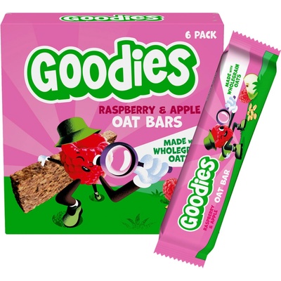 Goodies Ovsená tyčinka malina a jablko 6 x 23 g