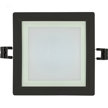 UltraLux Led Стъклен панел за вграждане, Квадрат, 18w, 4200k, 220-240v ac, (lpsg1842bl)