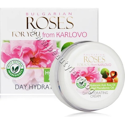 Nature Vie Дневен крем Nature Vie Roses Day Hydrating Cream, p/n NV-01002 - Хидратиращ дневен крем за лице с роза и макадамия (NV-01002)