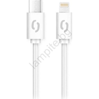 ALIGATOR DATKP51 - USB кабел USB-C / Lightning 30W Power Delivery 1, 5m бял (PH0023)