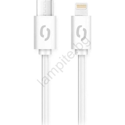 ALIGATOR DATKP51 - USB кабел USB-C / Lightning 30W Power Delivery 1, 5m бял (PH0023)