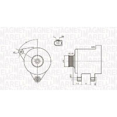 Alternátor MAGNETI MARELLI 063731664010