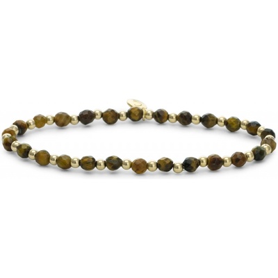 Sparkling Jewels korálkový náramek s tygřím okem SBG-GEM09-3MM-MIX