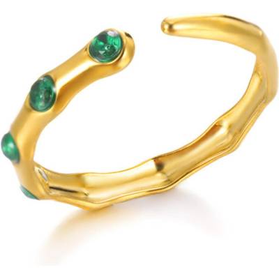 Glanzio prsteň Verde Élégance nastaviteľný 87005