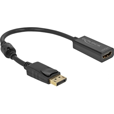 Delock DELOCK Displayport адаптер DP към HDMI женска букса 4K пасивен черенa (63559)