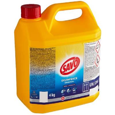 Savo Original dezinfekce vody a povrchů účinně odstraňuje 99,9 % bakterií 4 kg