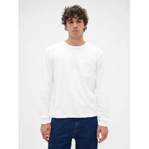 GAP Тениска Heavyweight GAP GAP | Byal | МЪЖЕ | M