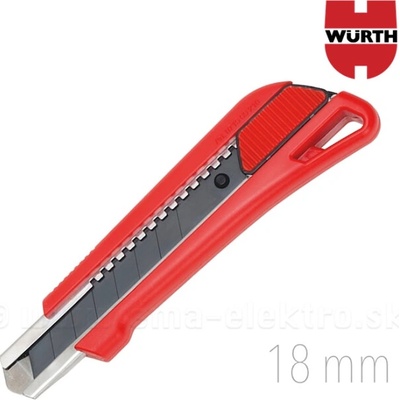 WURTH 071566210 Nôž s odlamovaciou čepelou 18mm