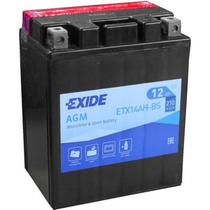 Exide AGM 12Ah 210A left+ (YTX14AH-BS)
