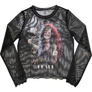 Janis Joplin Pearl Garden (Mesh) Black M Дамски Риза (JOPMCT17LB02)